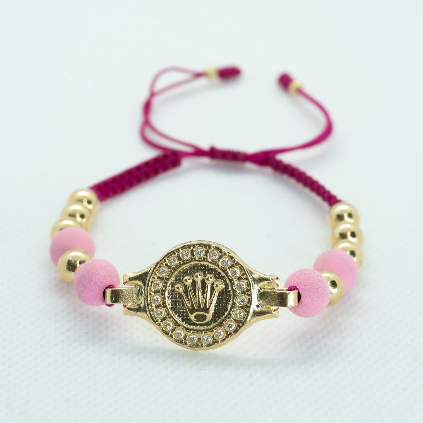 PULSERA TEJIDA RX GRANDE NEOPRENO ROSADA