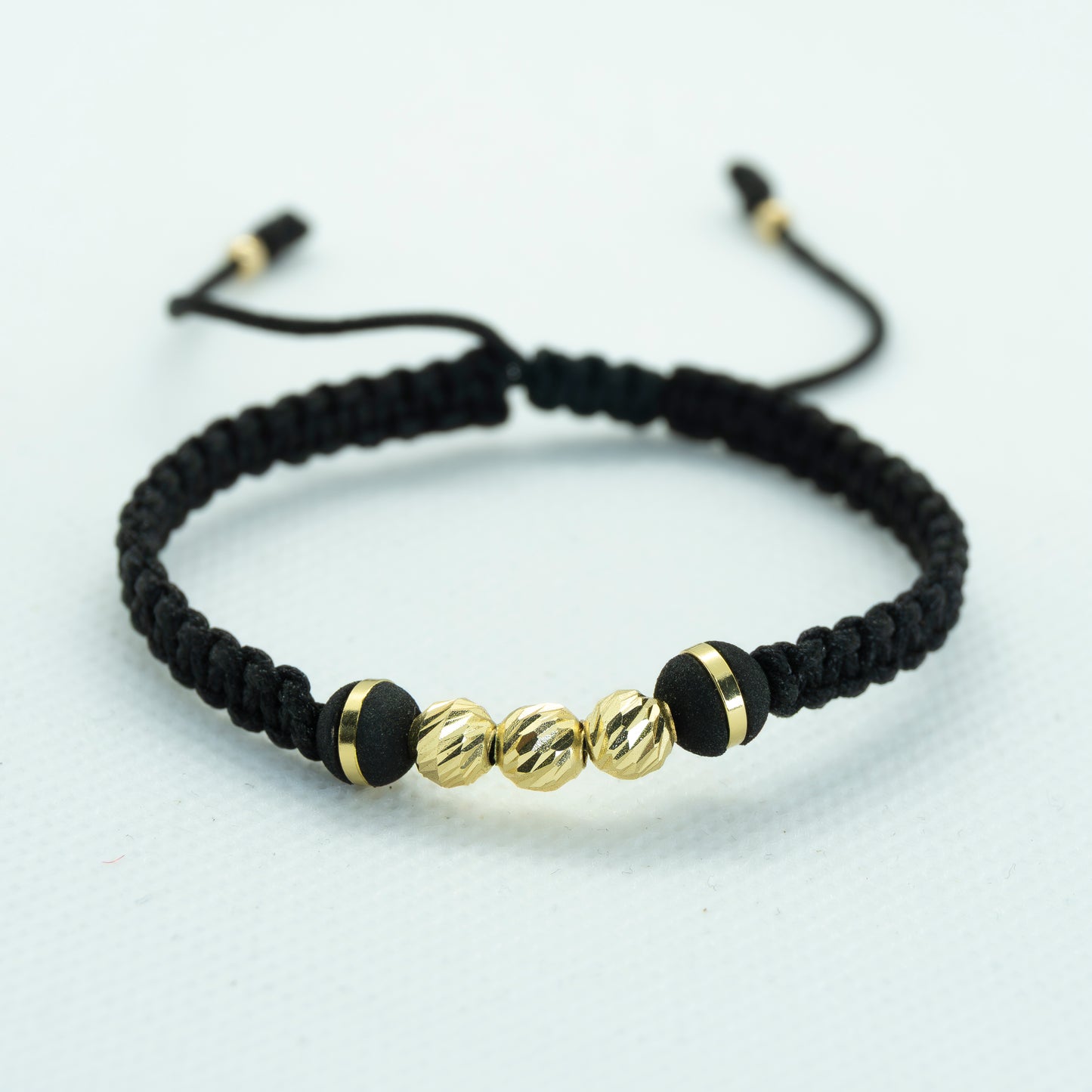 PULSERA TEJIDA CON NEOPRENO ARG. 3 BALINES