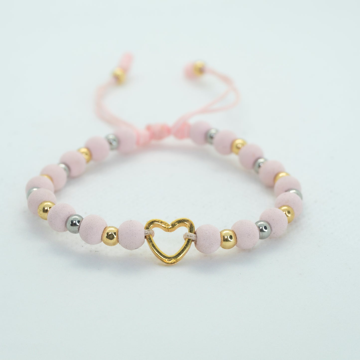 PULSERA NEOPRENO CON DIJE CORAZON HUECO