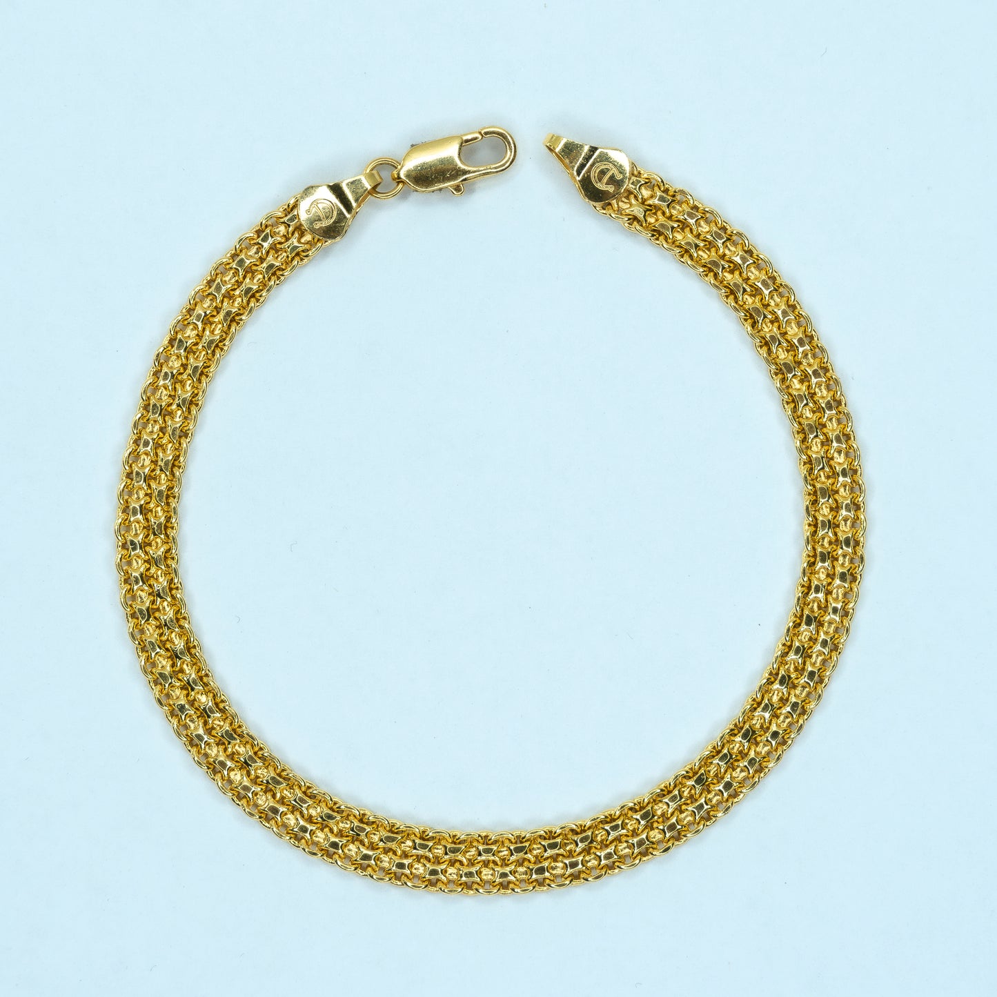 PULSERA TEJIDO CHINO DOBLE CARRIL AD