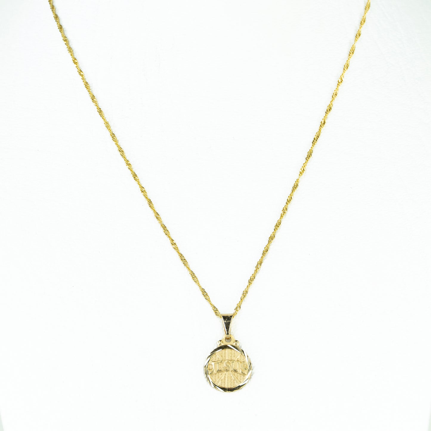 CADENA TEJIDO SINGAPUR + DIJE OBSEQUIO