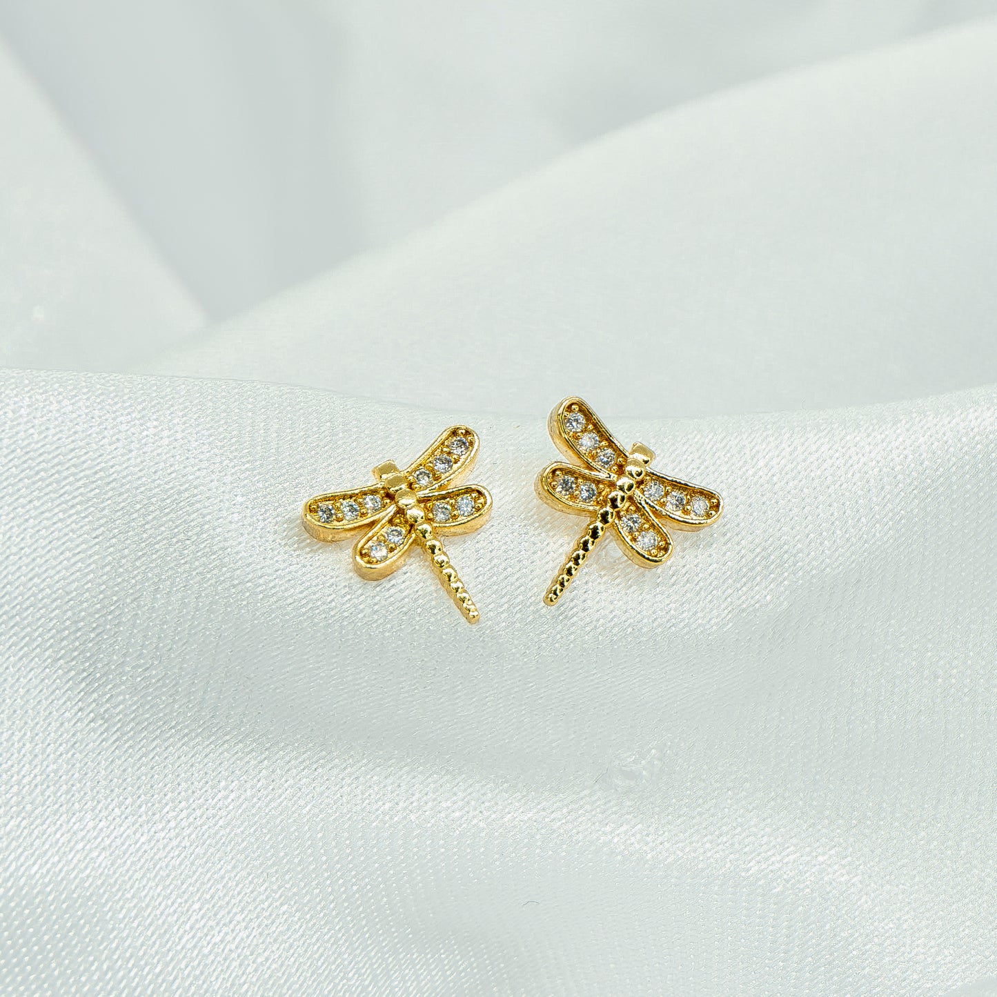 TOPO LIBELULA CON ZIRCON BLANCO