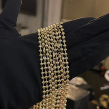 Cargar imagen en el visor de la galería, ¡Super Promoción! Cadena Militar Diamantada Con Dije San miguel grande