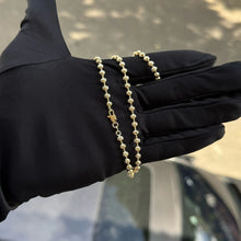 Cargar imagen en el visor de la galería, ¡Super Promoción! Cadena Militar Diamantada Con Dije San miguel grande