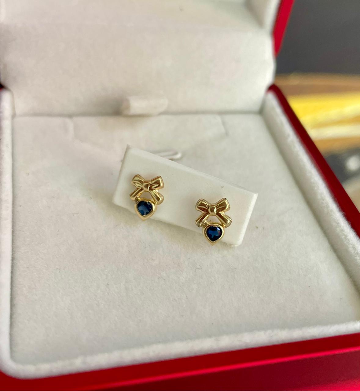 TOPO MOÑO ZIRCON AZUL ROSCA DE SEG.