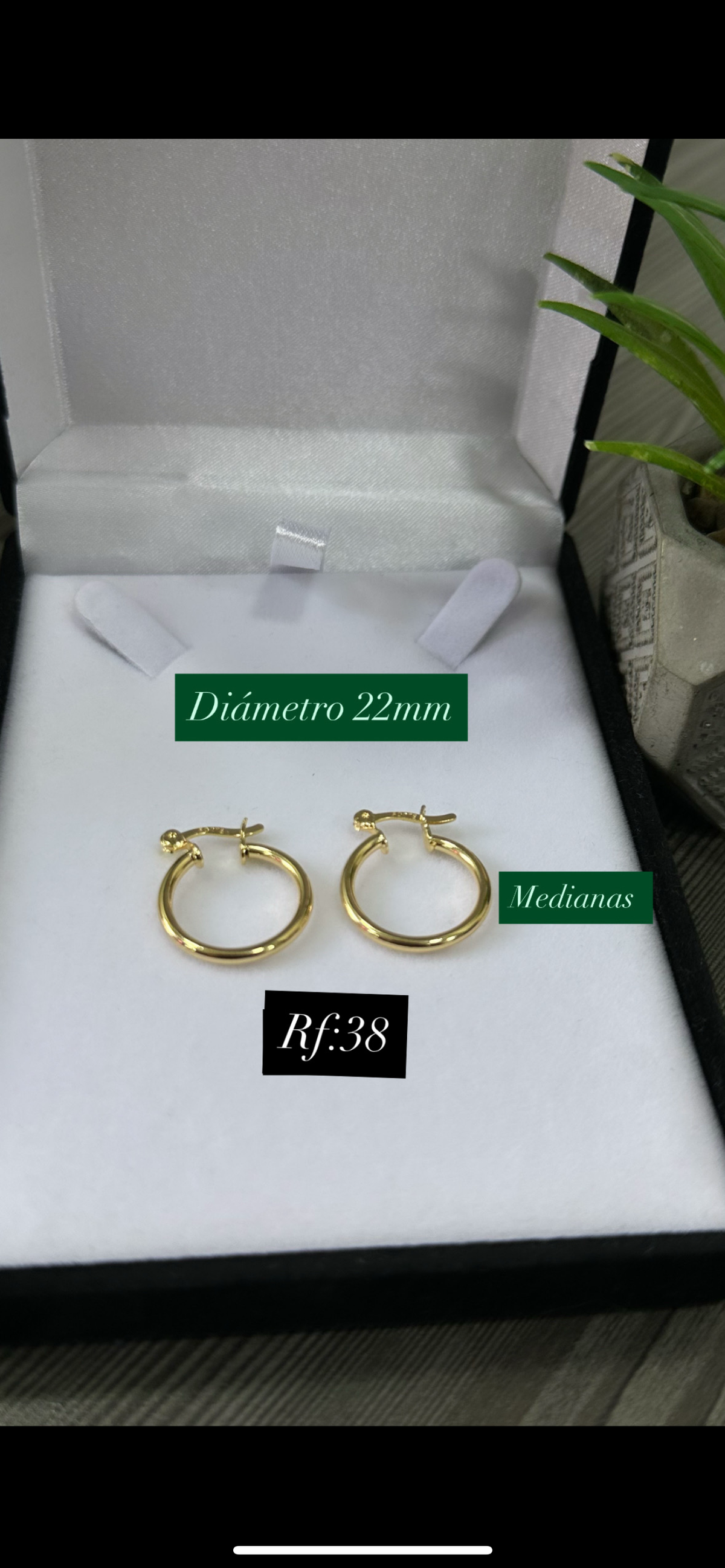 CANDONGA LISA MEDIANA 22 MM – REF. 38