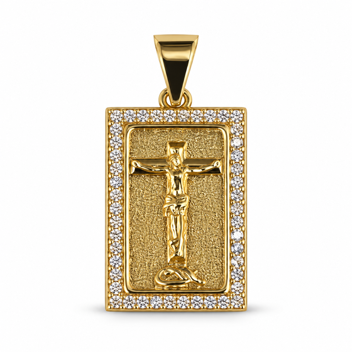 Dije Placa Cristo sin cadena