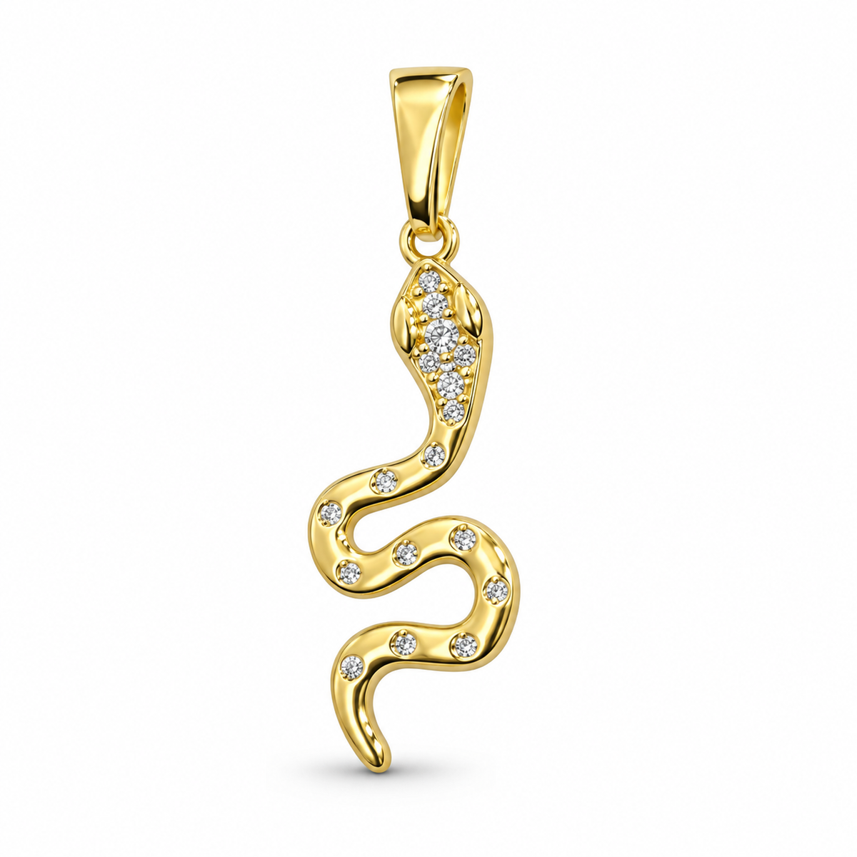 Dije Serpiente de puntos sin cadena