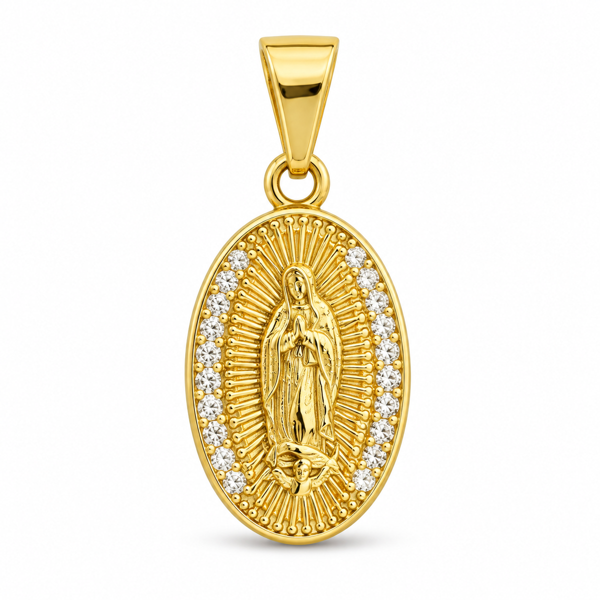 Dije Medalla Virgen de Guadalupe sin cadena