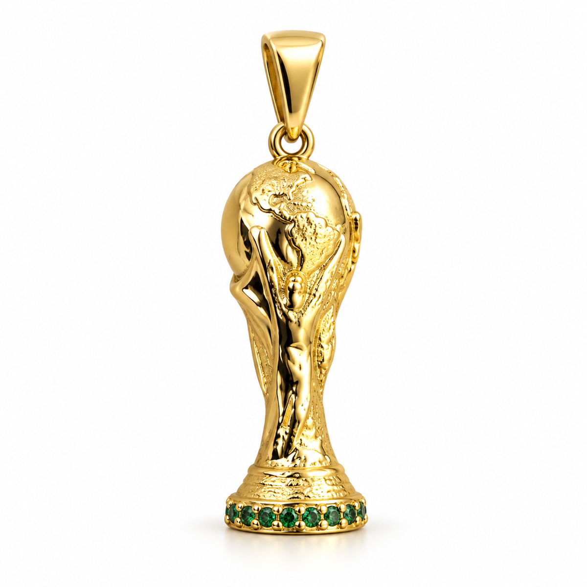 Dije Copa del mundo circonada sin cadena