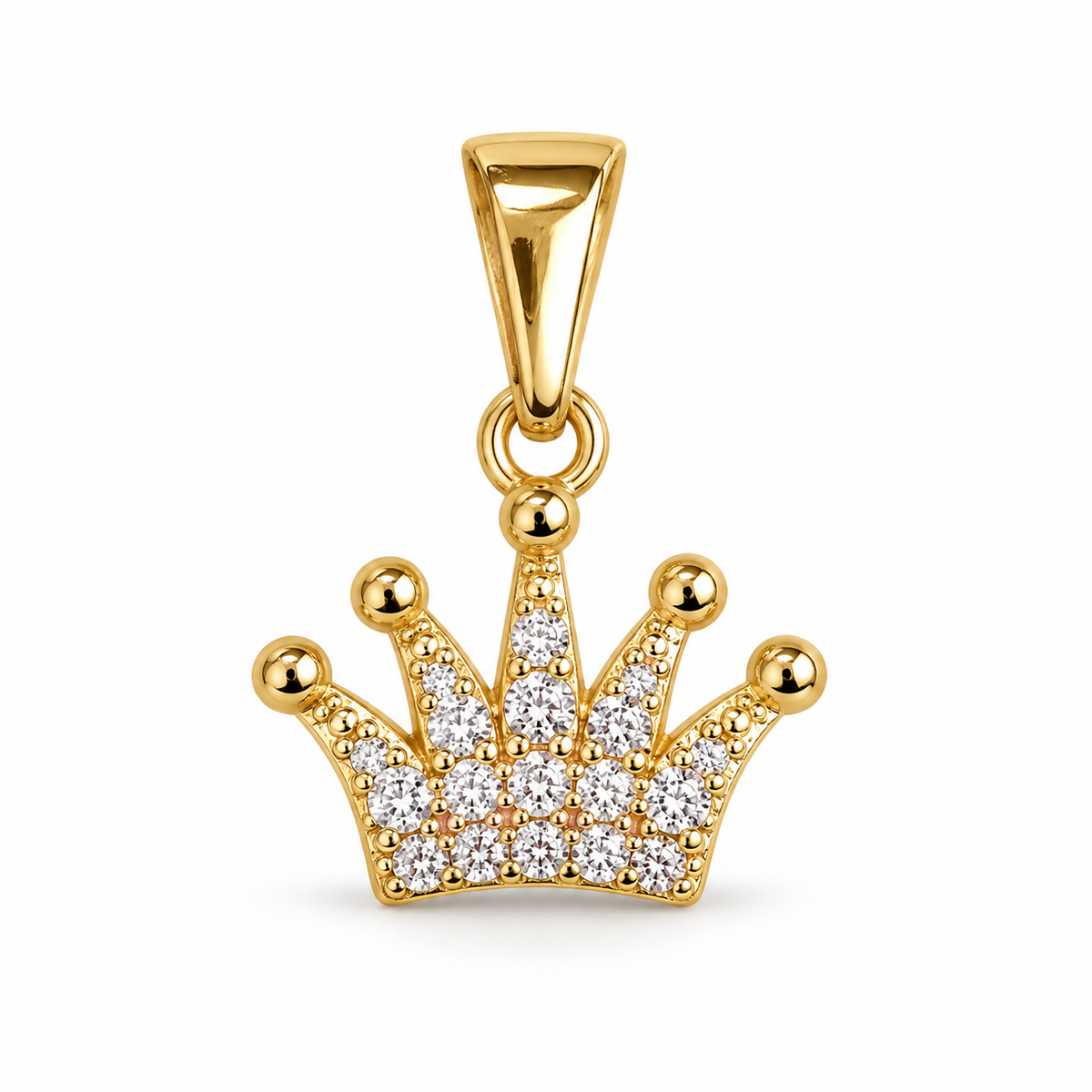 Dije Corona con circones sin cadena
