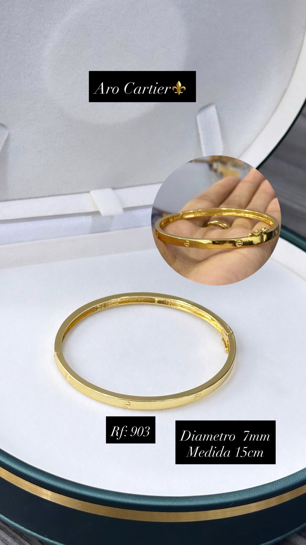 Pulsera dorada referencia 107