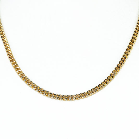 CADENA TEJIDO CUBANO DIAMANTADA MEDIANA