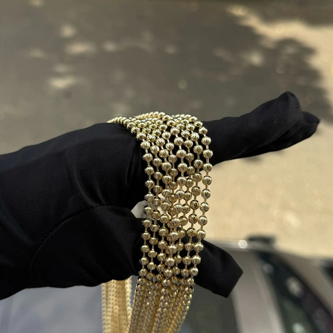 ¡Super Promoción! Cadena Militar Diamantada Con Dije San miguel grande