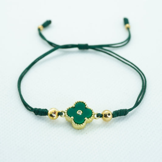 PULSERA TEJIDA DELGADA VC VERDE