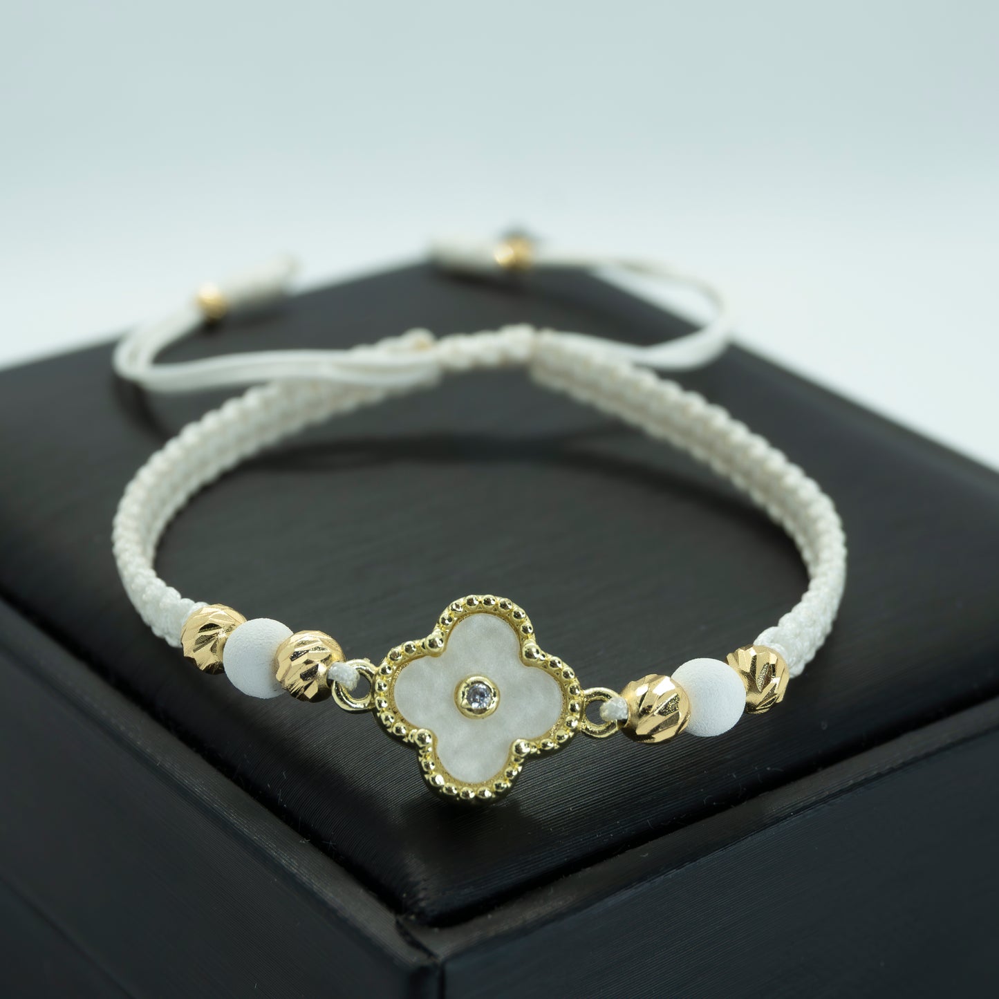 PULSERA TEJIDA NEOPRENO. VC BLANCA