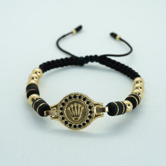 PULSERA TEJIDA RX GRANDE. NEOPRENO LG NEGRA