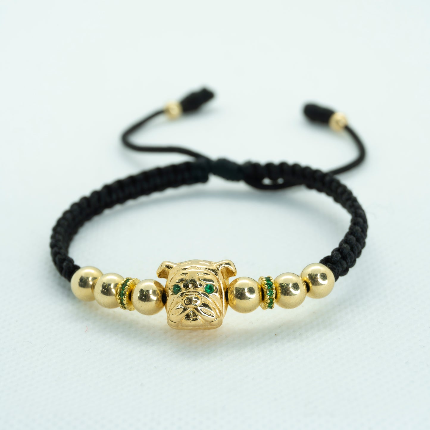PULSERA TEJIDA CON DIJE PERRO