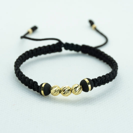 PULSERA TEJIDA CON NEOPRENO ARG. 3 BALINES