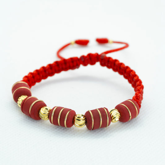 PULSERA TEJIDA CON NEOPRENO ARG. Y BALIN ITALIANO