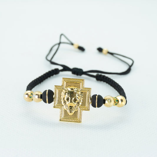 PULSERA TEJIDA CON NEOPRENO ARG CRUZ LEON