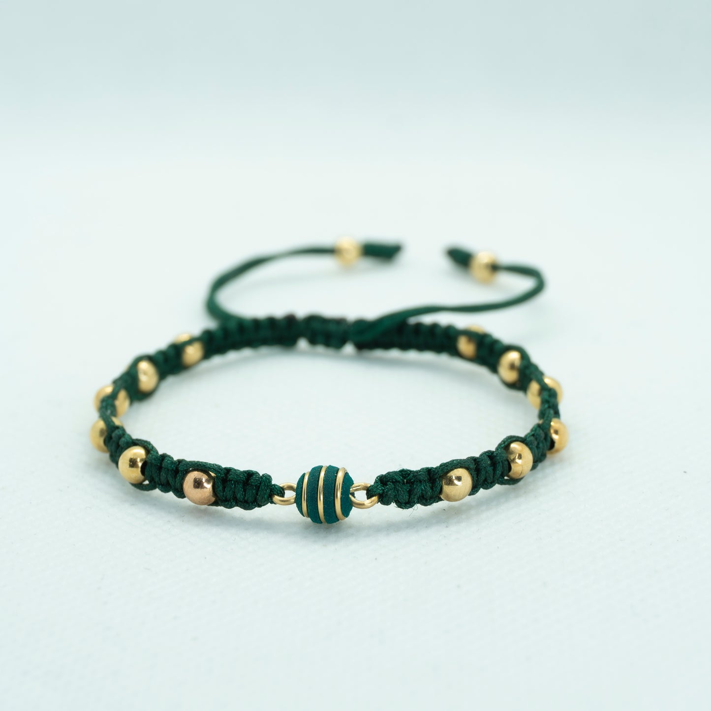 PULSERA TEJIDA CON BALIN NEOPRENO 3 ARGOLLAS