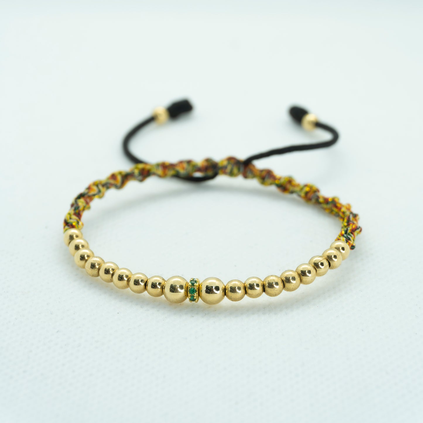 PULSERA TEJIDA EN BALIN CON RONDEL