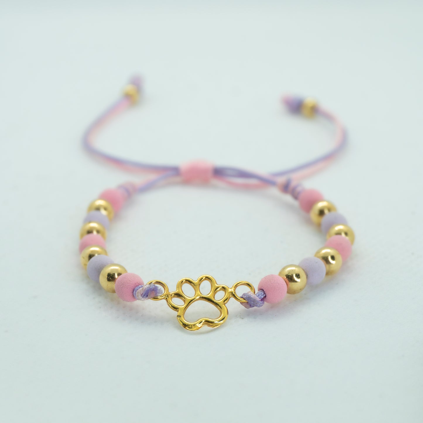 PULSERA TEJIDA BALIN CON NEOPRENO Y DIJE HUELLA