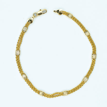 PULSERA TEJIDO CHINO CON ESLABON DELGADA