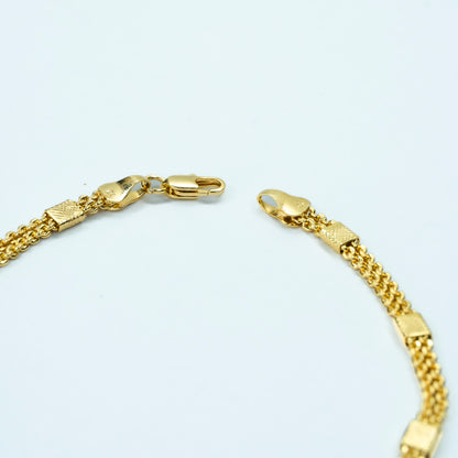 PULSERA TEJIDO CHINO CON ESLABON DELGADA
