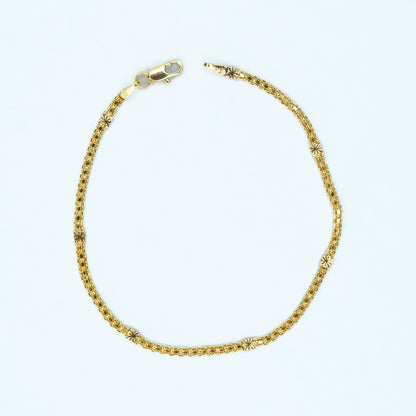 PULSERA TEJIDO CHINO CON DISEÑO  OJUELA