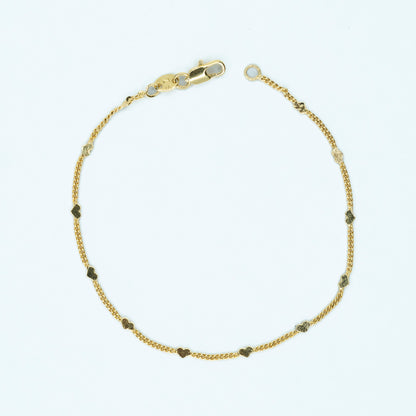 PULSERA GORMET CON CORAZON MINI