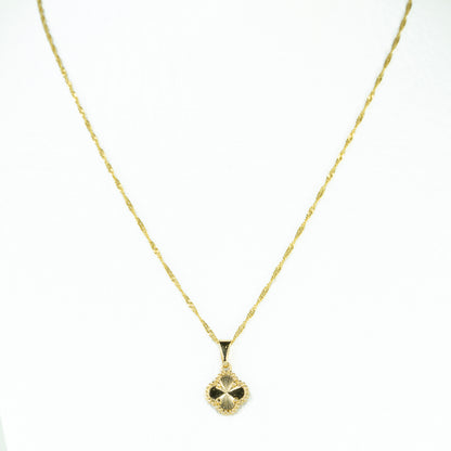 CADENA TEJIDO SINGAPUR + DIJE OBSEQUIO