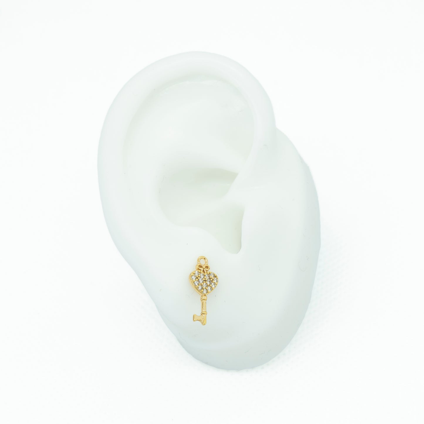 TOPO LLAVE CORAZON CON ZIRCONES
