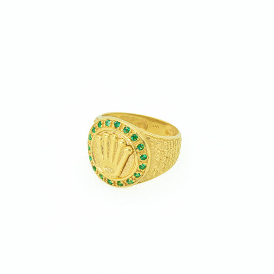 ANILLO RX CIRCON VERDE