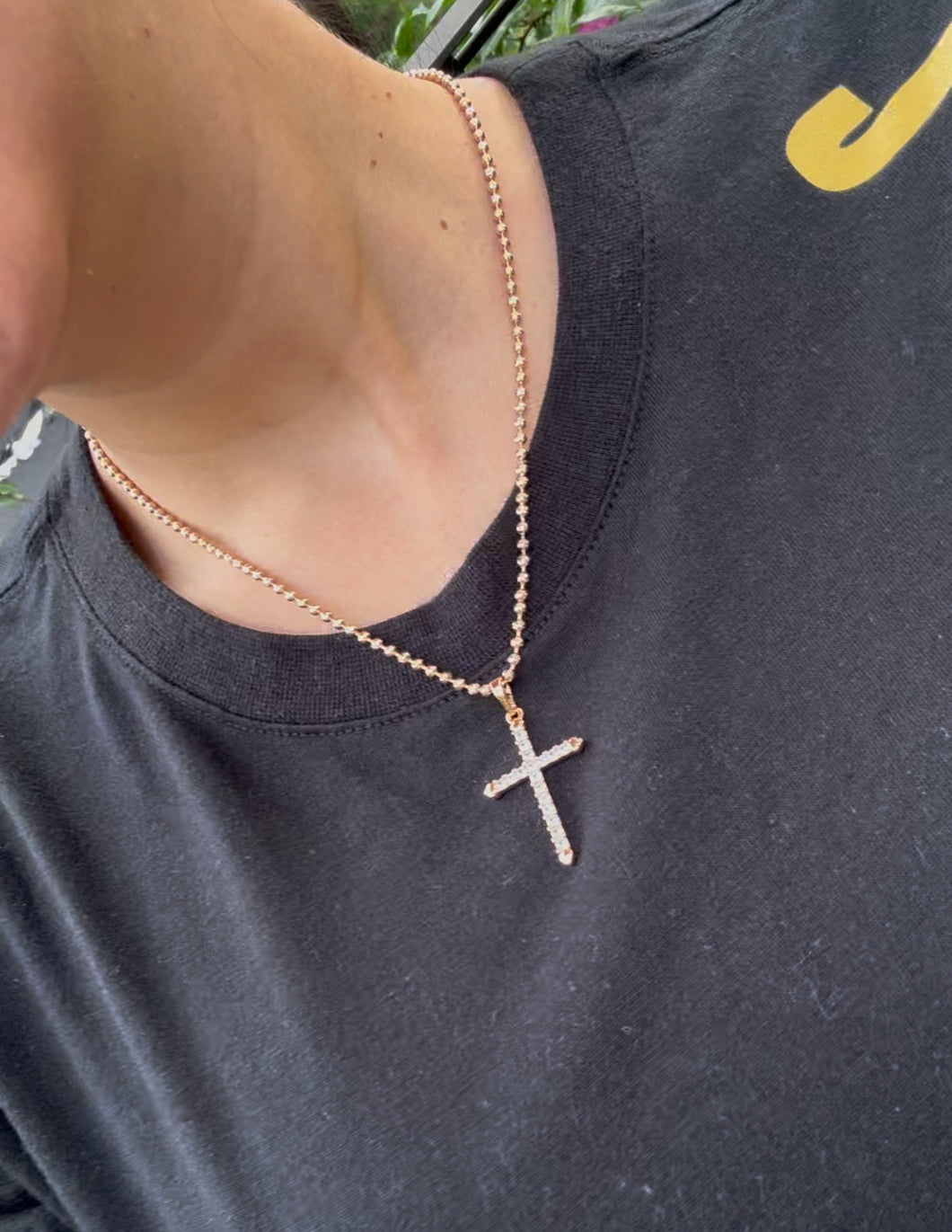 ¡Super Promoción! Cadena Militar Diamantada Rosada 45 cms + Dije GRATIS
