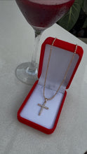 Load image into Gallery viewer, ¡Super Promoción! Cadena Militar Diamantada Rosada 45 cms + Dije GRATIS
