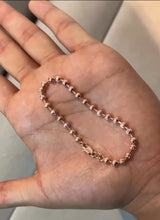 Cargar imagen en el visor de la galería, ¡Super Promoción! Pulsera tejido Diamantado oro laminado 18k  rosa
