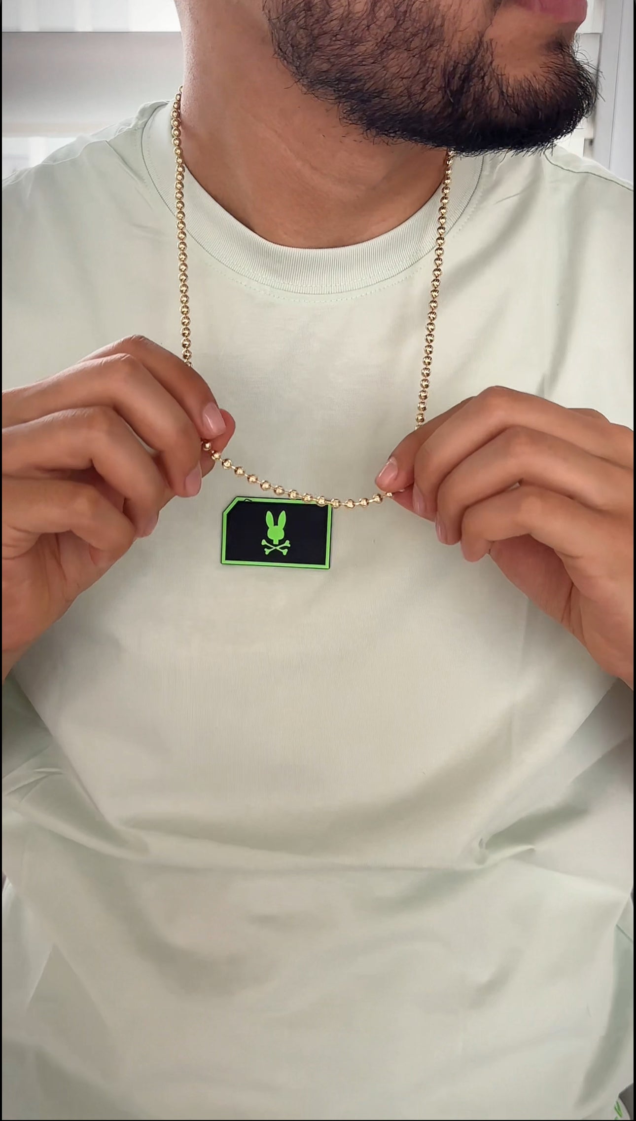 ¡Super Promoción! Cadena Militar Oro Laminado 18k con Dije Virgen De guadalupe