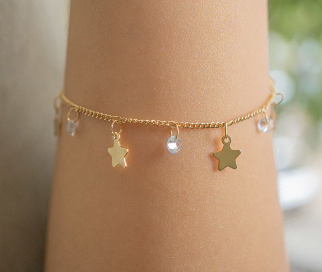 Pulsera Diamante-Estrella 18CM