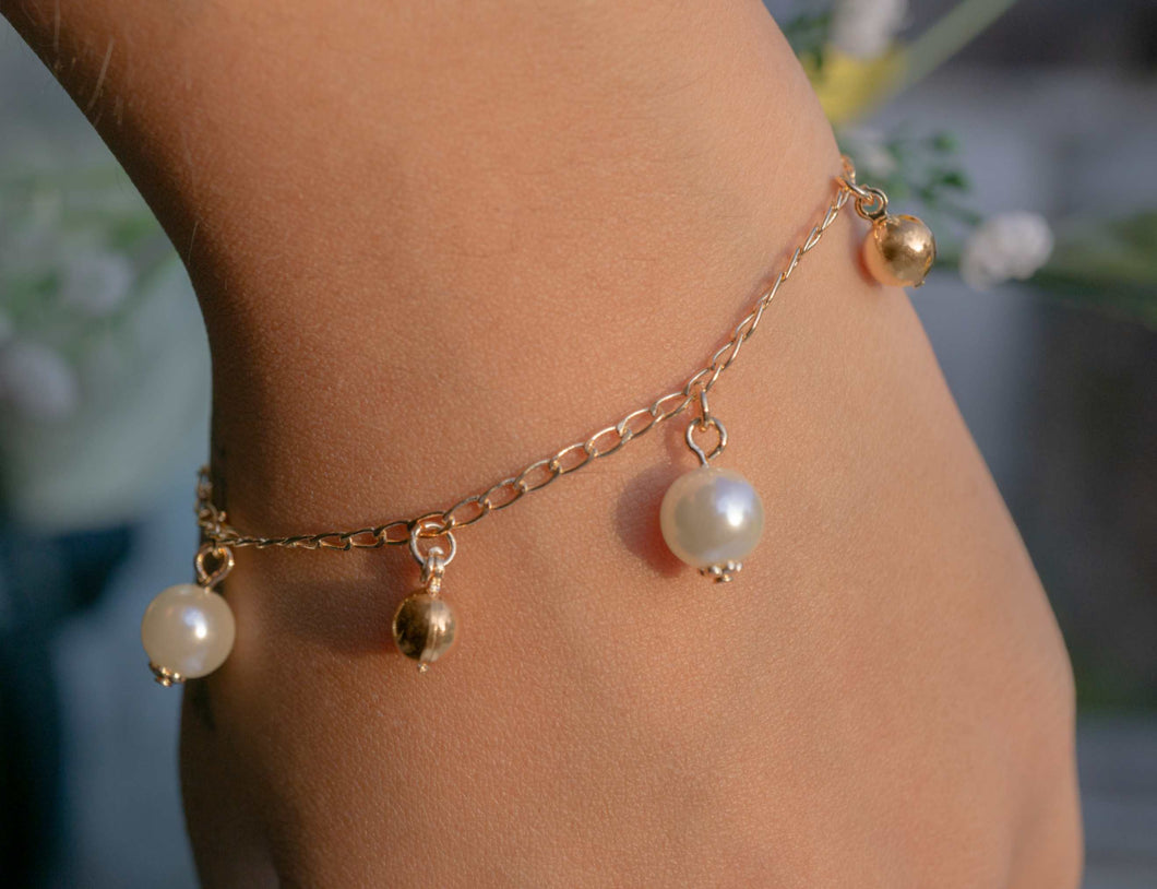 Pulsera Balin Perla 18cm