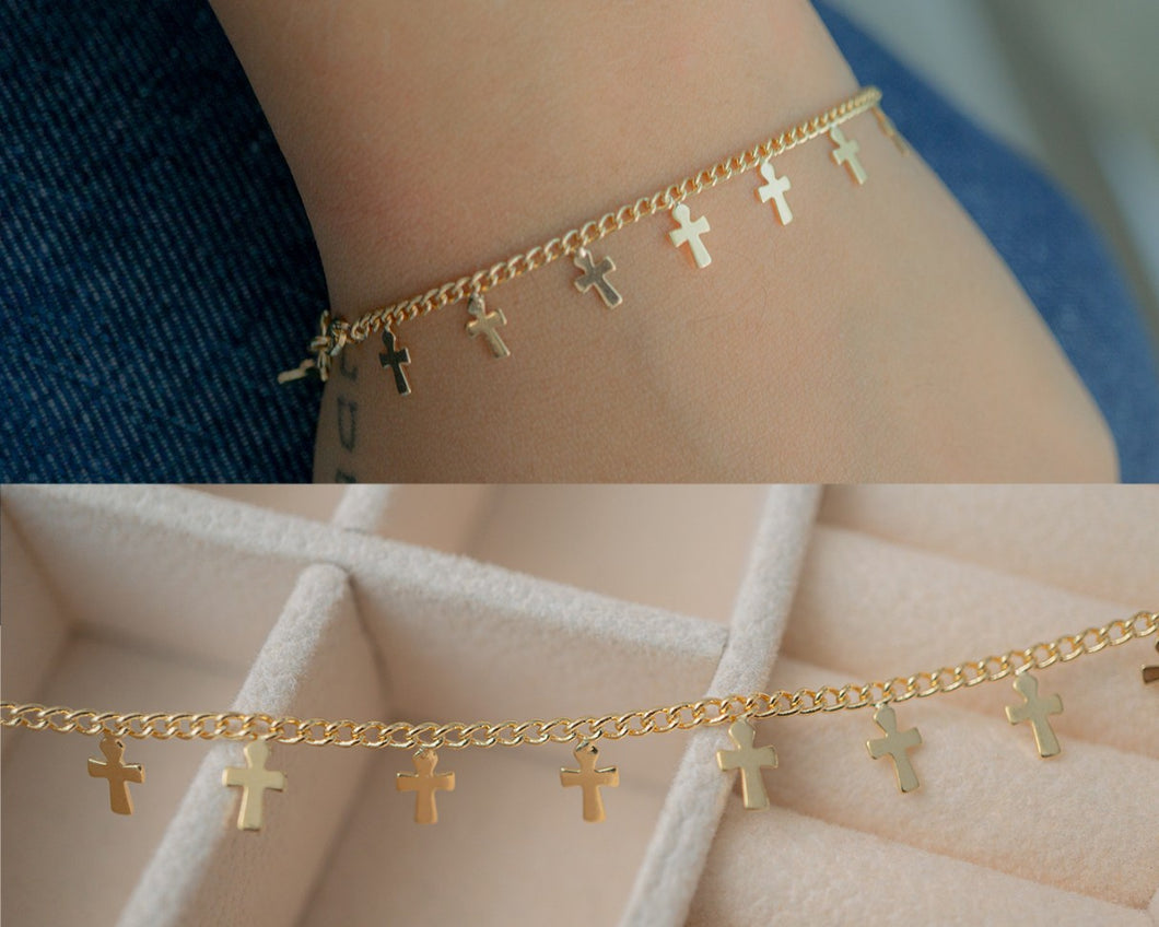 Pulsera Cruz 18CM