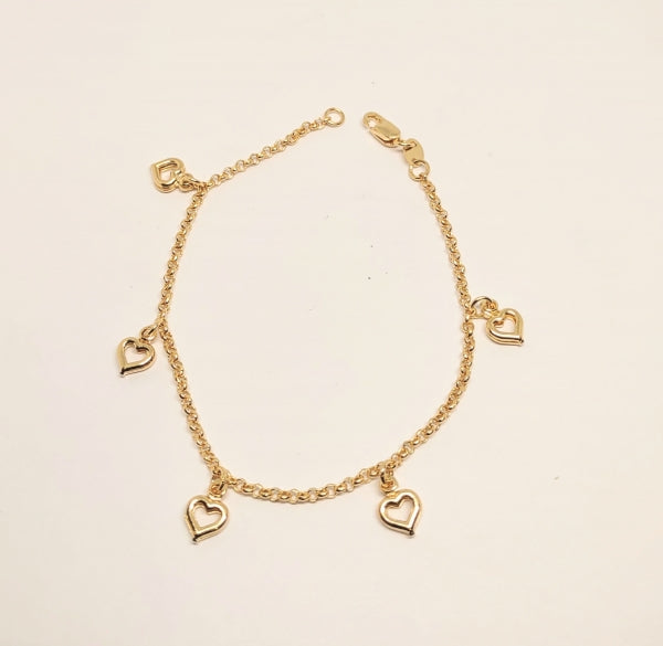PULSERA CORAZON TROQUELADO