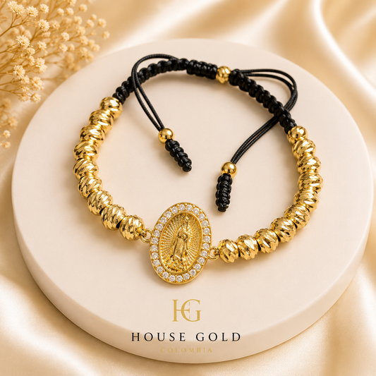 PULSERAS BALINES VIRGEN GUADALUPE CIRCONADA