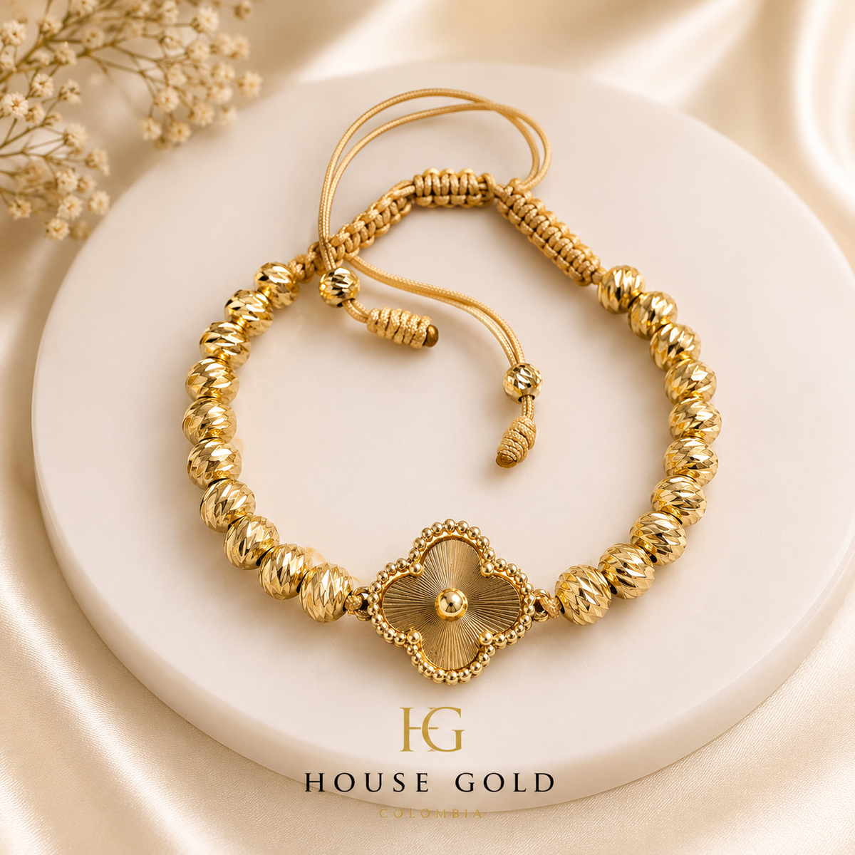 PULSERAS BALINES VC DORADO