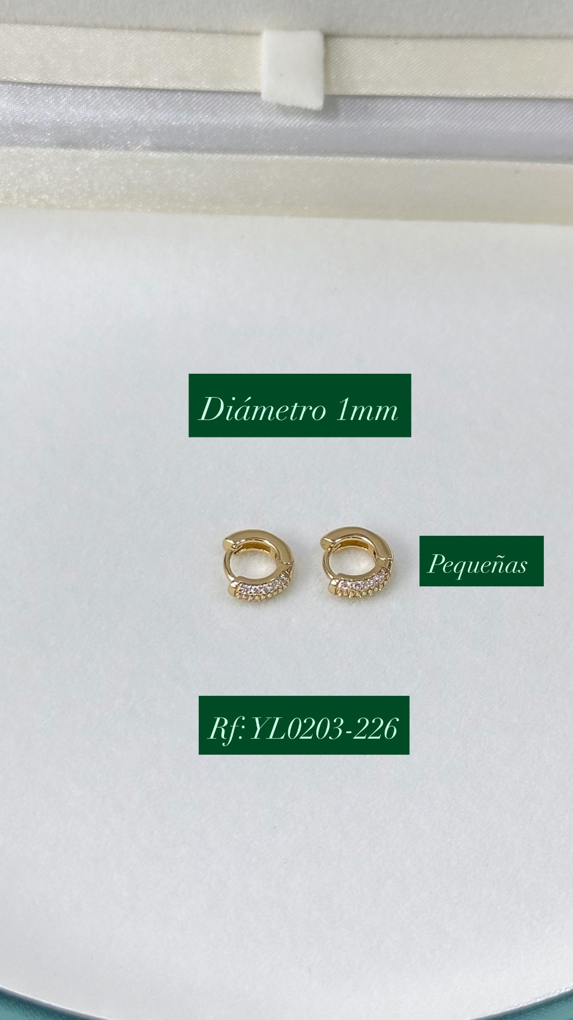 CANDONGA DOBLE FILA DE ZIRCONES PEQUEÑA – REF. 53