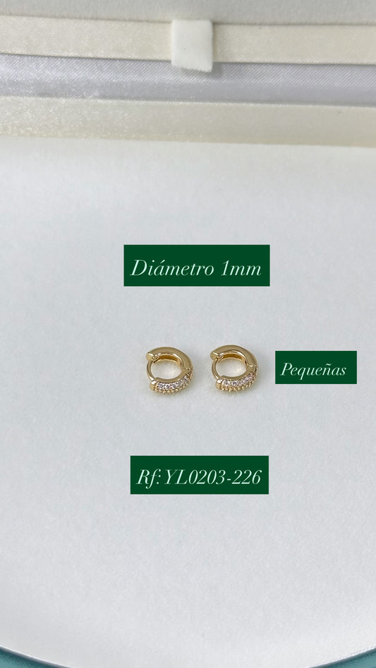 CANDONGA DOBLE FILA DE ZIRCONES PEQUEÑA – REF. 53