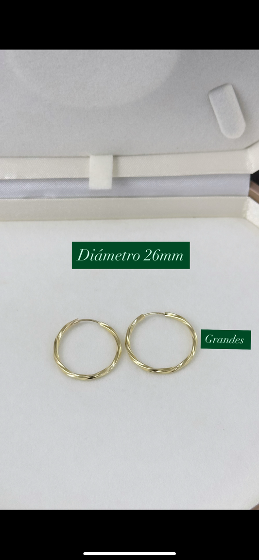 CANDONGA LISA ONDULADA GRANDE 26 MM – REF. 15