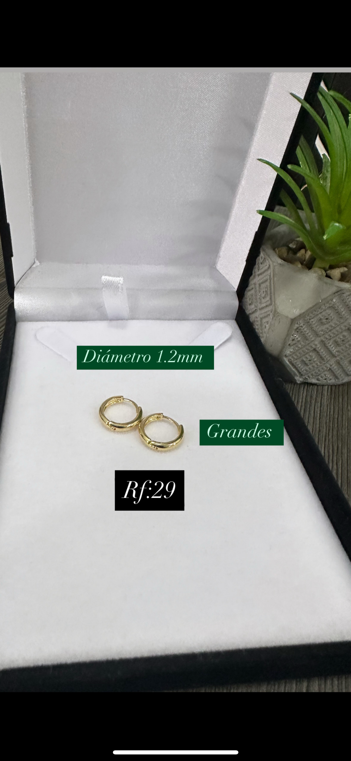 CANDONGA OVALADA LISA 12 MM – REF. 29