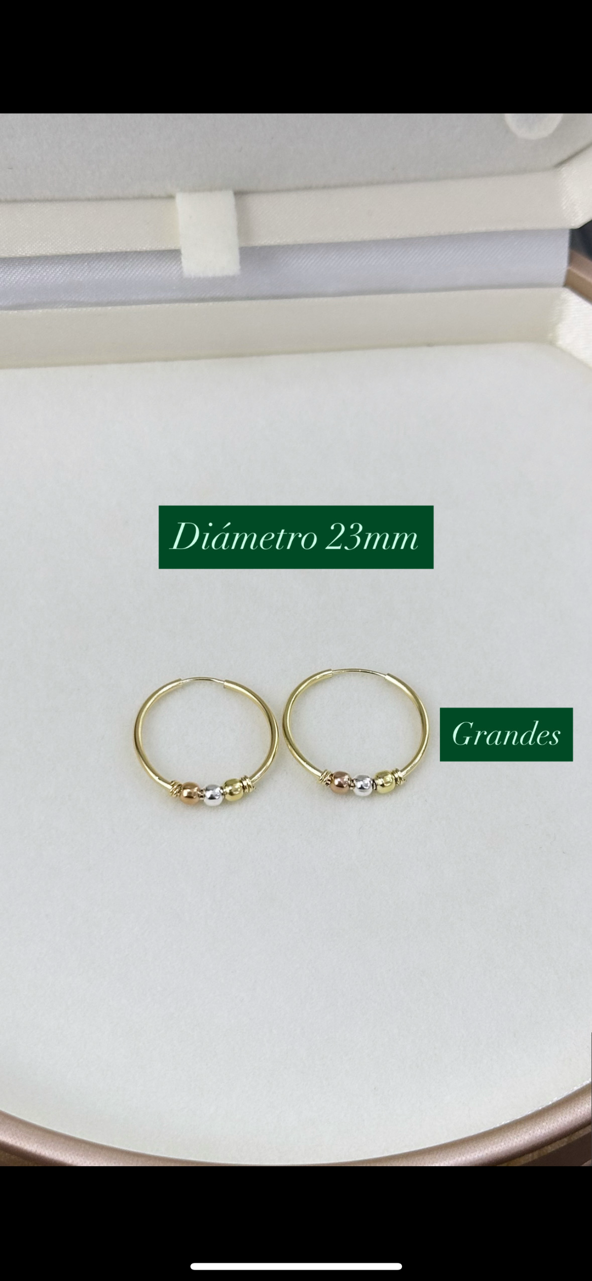 CANDONGA TRICOLOR GRANDE 23 MM – REF. 06